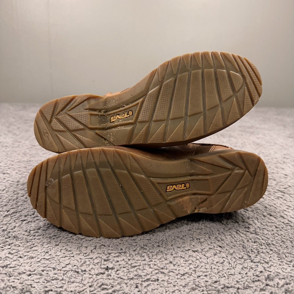Teva Boots Womens 7.5 Brown Nubuck Leather Waterproof Buckle Bootie Outdoor - Picture 8 of 10